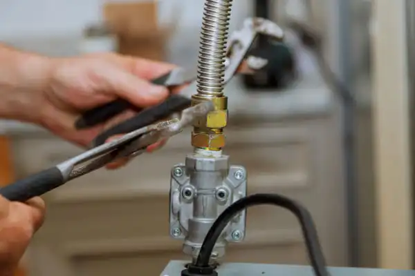 a gas line being fitted by an [account_name] plumber